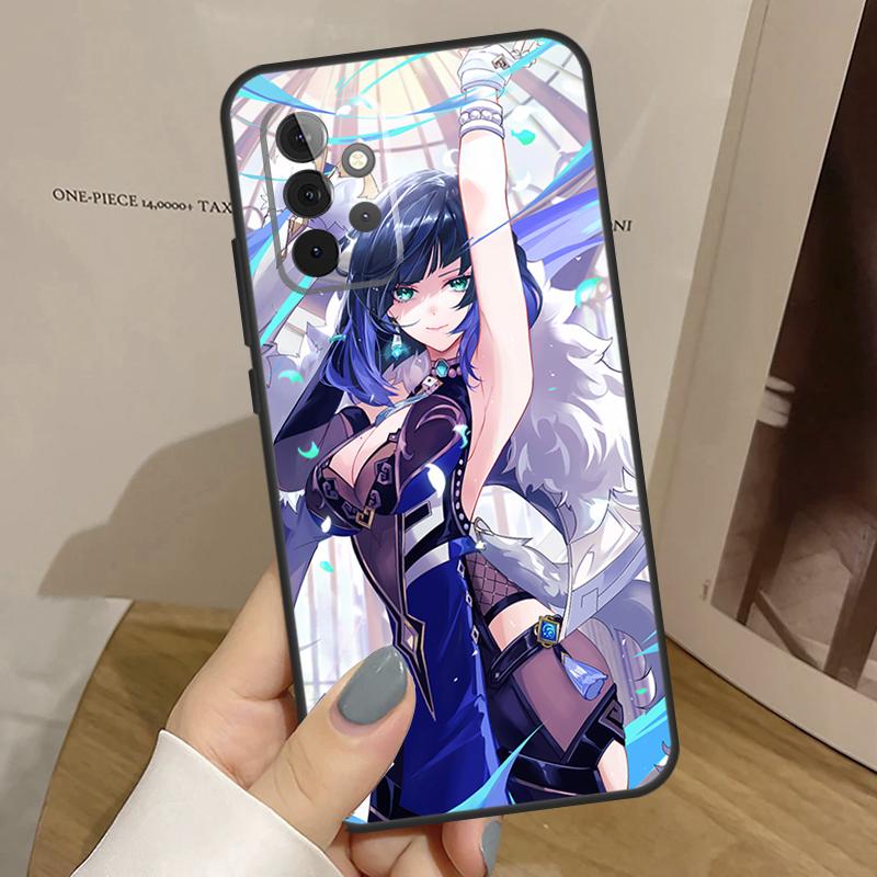 Yelan Genshin Impact Case For Samsung Galaxy A34 A54 A14 A15 A35 A55 A52 A32 A12 A51 A71 A13 A23 A33 A53 Cover