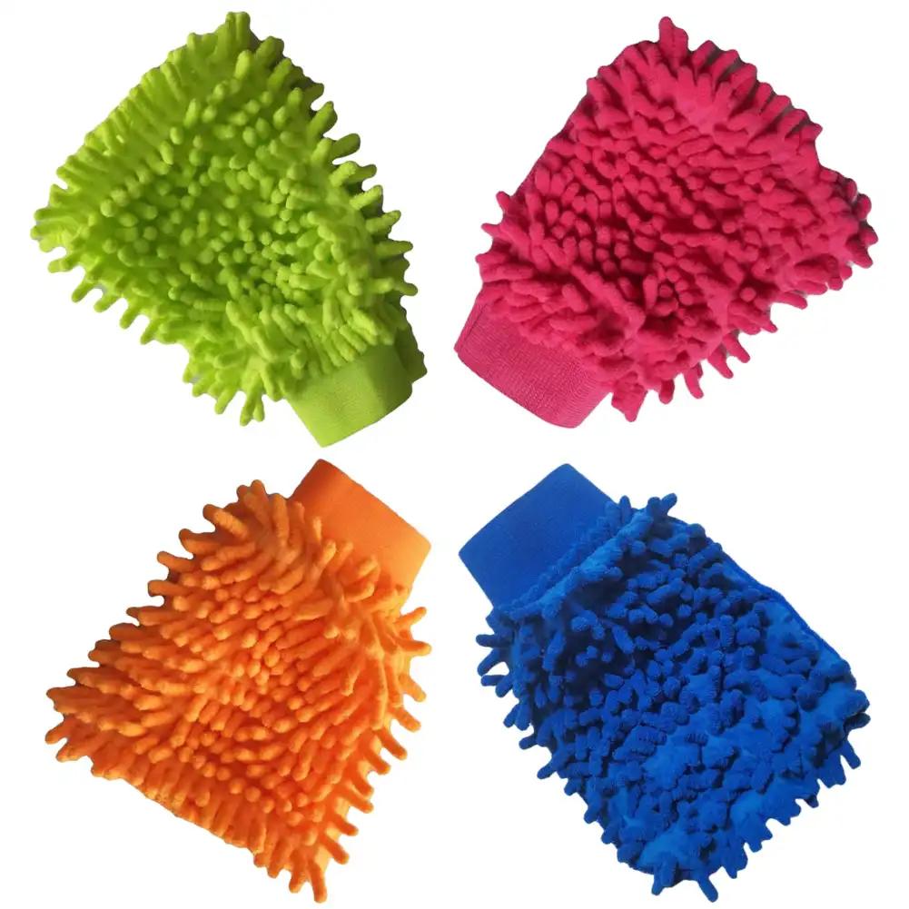 Rękawice do mycia samochodu Nie uszkadzają lakieru Wodoodporne Specjalne Chenille Koralowe Robaczkowe Ściereczki do wycierania samochodu Szczotka Piękno samochodu Pluszowa Łapa Niedźwiedzia