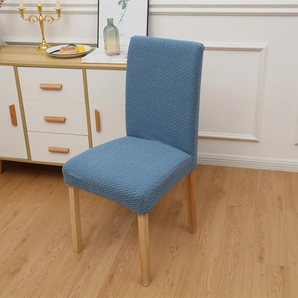 High-elasticity Checkered Backrest Chair Cover Anti-cat Scratch Simple Modern Spring Autumn Thickened Dining Table Chair Cover