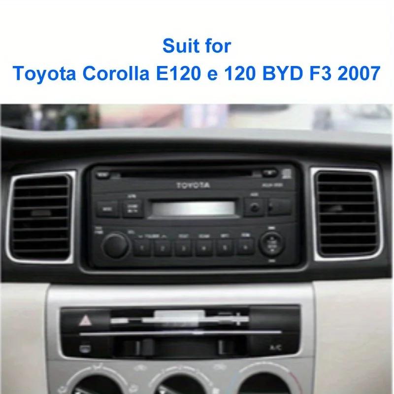2 Din Car Radio 9'' Face Frame ForToyota Corolla E120 E 120 for BYD F32007-2011 Dashboard Fascia Stereo Panel Dash Kit
