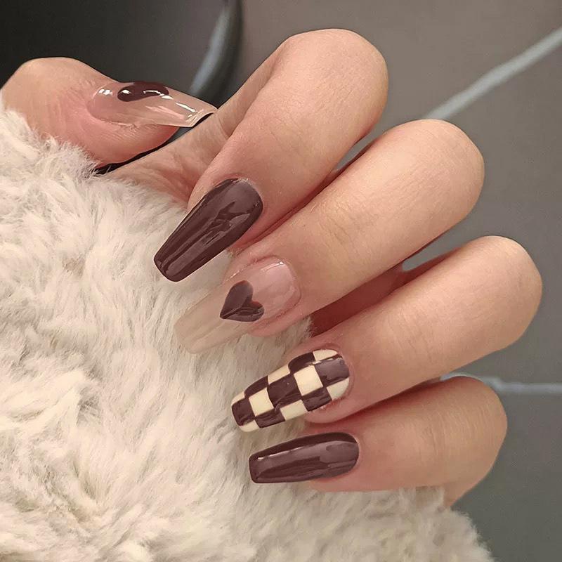 

Colorful 3D Nail Art Stickers: Removable Wearable Advanced Nail Pieces Glue Version