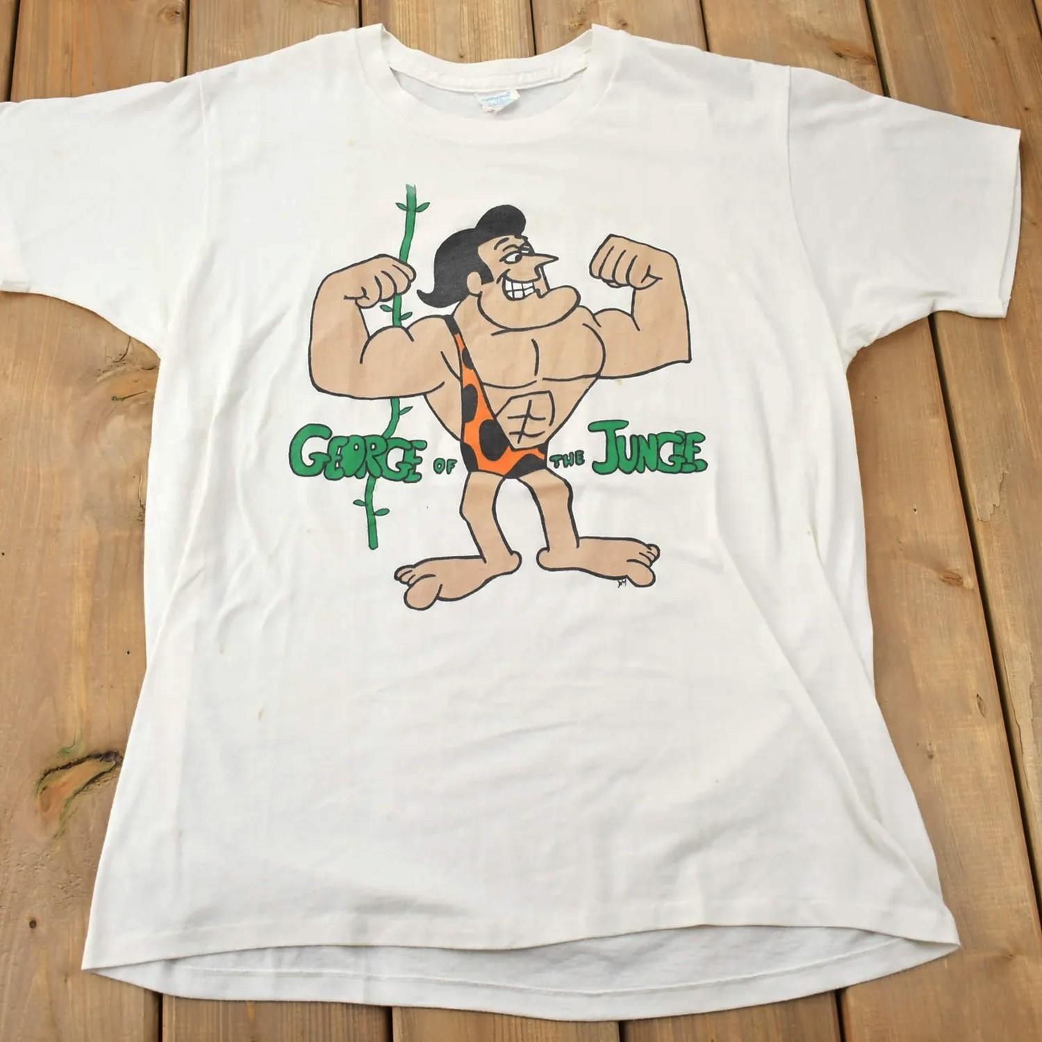 

1980s George of the Jungle Cartoon Retro Graphic Unisex Tee Gift For Fan S-5XL Unisex T-Shirt XXL