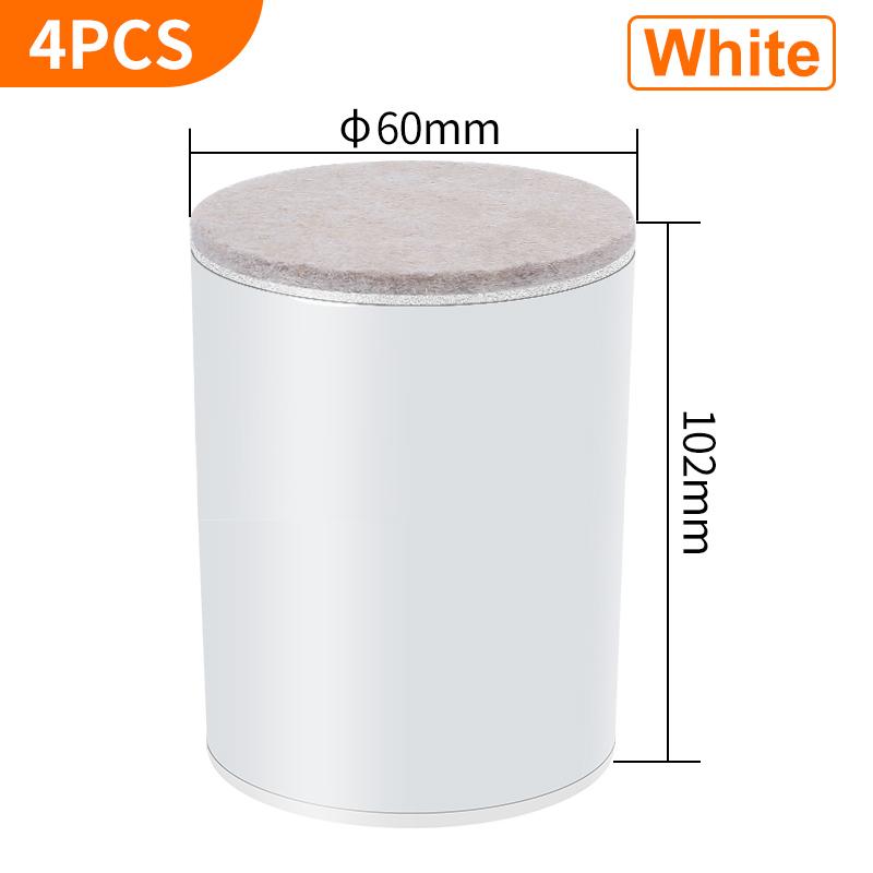 4PCS Carbon Steel Furniture Riser Beg Leg Raiser Adds Height To Heavy Furniture Round Square Sofa Chair Table Feet Riser Black