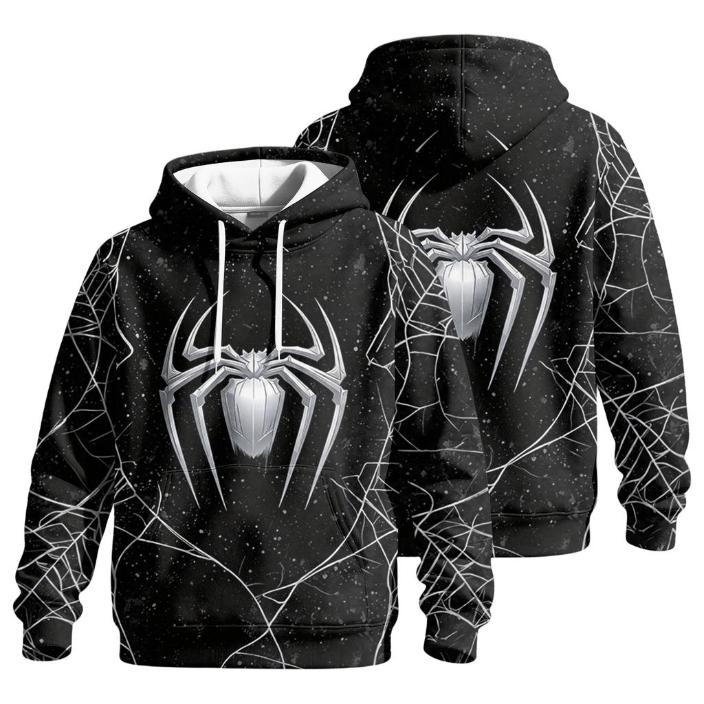 Men's Casual Loose Fit Hoodie with Pocket and Drawstring, Printed Graphic for Everyday Wear