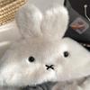 Roztomilý bílý králík Miffy plyšová čepice šála integrovaná dámská zimní plyšová zesílená teplá ochrana uší Lei Feng čepice