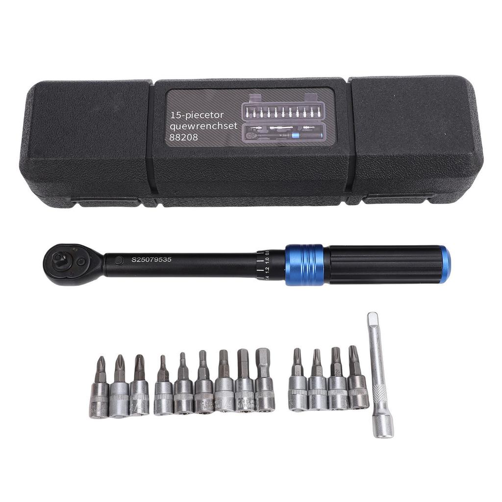 Bike Torsion Wrench 1 4 Inch Dual Direction Adjustable Ratchet Torsion Wrench Set 2 24 Nm Bike Professional Tool Kit