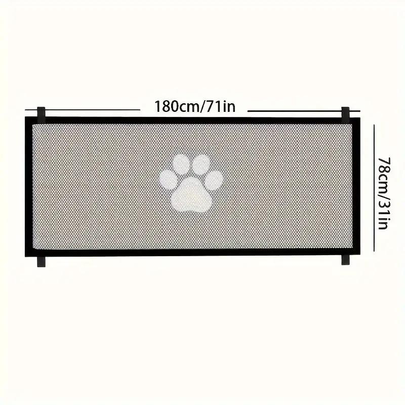 Expandable Safety Pet Gate - Durable PE Mesh Gate For Indoor Outdoor Use, Adjustable, Portable, Easy Install, Stair Barrier