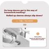 1 Pair Fashion Shirt Cuff Arm Ring Suit Sleeve Holder Anti-Slip Clip Cuff Strap Tightening Belt Ladies Elastic Headband Fixed St