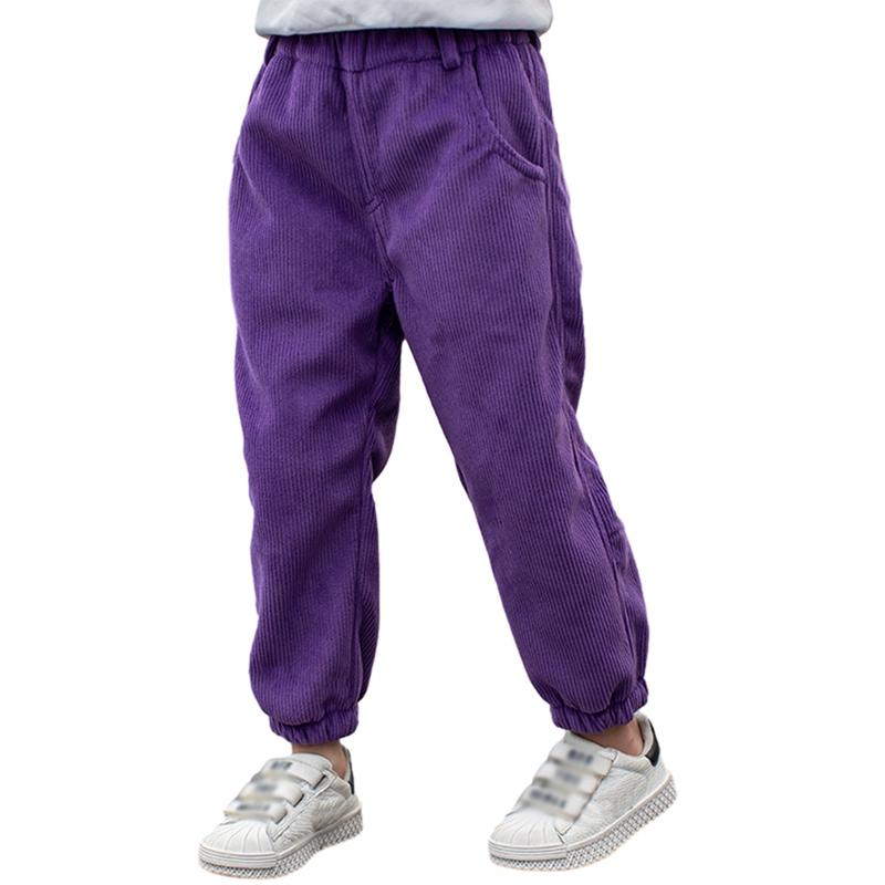 

Детские вельветовые брюки на осень и зиму для детей 1-6 лет, теплые повседневные брюки 110