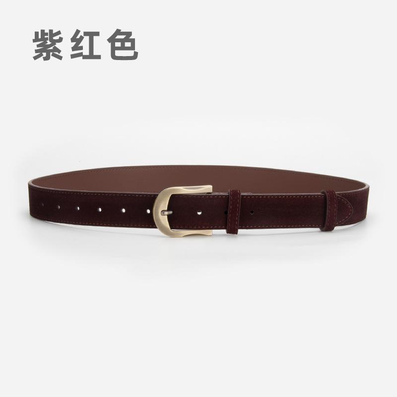 

Пояс из матового бархата для женщин, простой ремень с пряжкой, джинсовый декоративный ремень для женщин 110cm