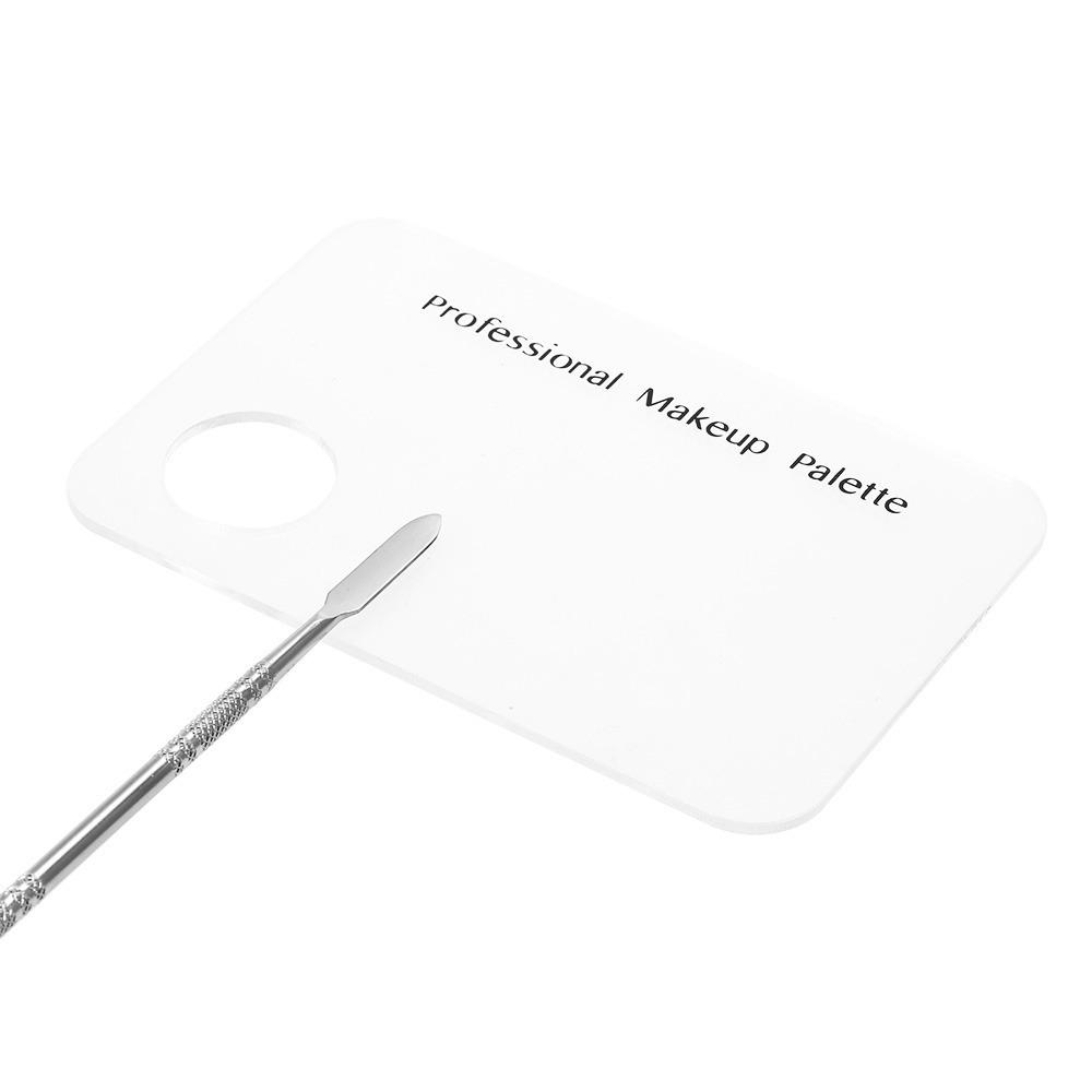 Metal Foundation Makeup Mixing Palette With Spatula Tool Cosmetic Mixing Palette For Eye Shadow