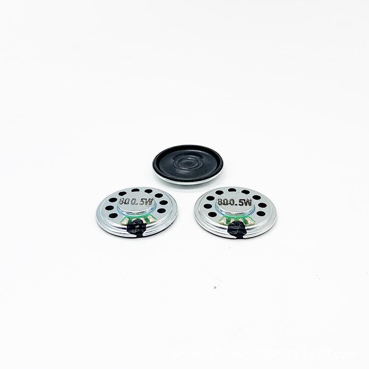 28mm Ultra-Thin Iron Shell Magnet Speaker 8 Ohm 0.5W for Smart Toys, Doorbells, & Alarms