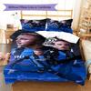 Club Brugge KV Football Player Portrait Print 3 Pieces Duvet Cover Set Belgian Soccer Bedding Bedroom Decor Without Pillow Core Comforter