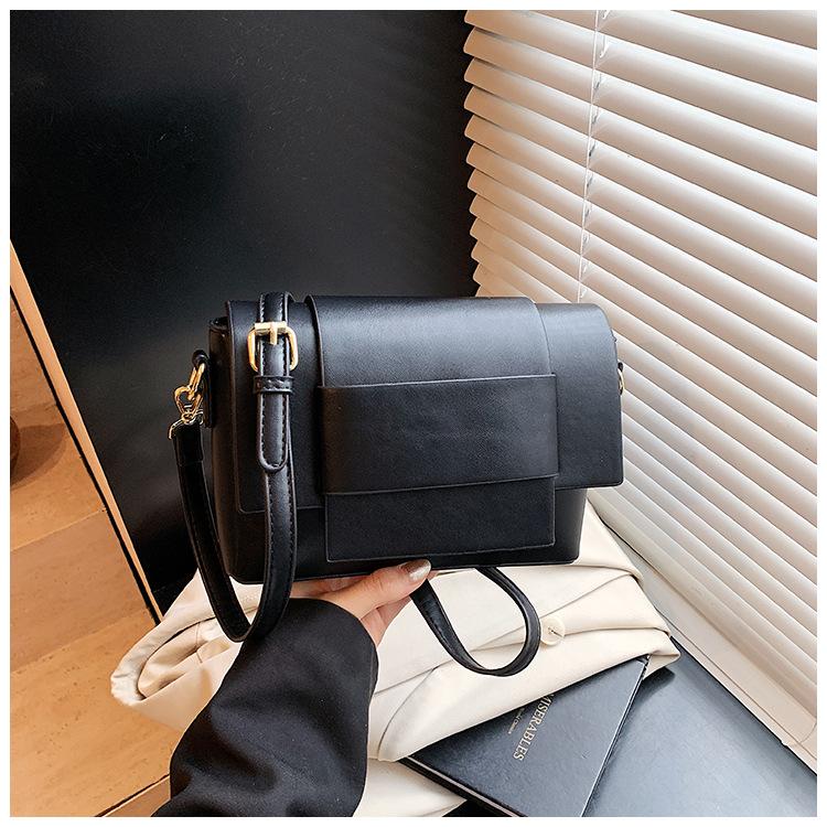 Crossbody Bag Neutral Soft Leather Woven Small Square Bag Tofu Bag Niche Design Single Shoulder Women's Bag