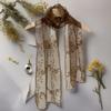 Literary Retro Women'S Lace Scarf Long Embroidered Flower Sunscreen Shawl Korean Version Female Headscarf