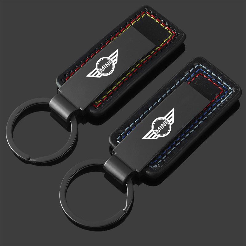 Metal Car Keychain Three Colors Anti-lost Key Chain Keyrings Holder For BMW Mini Cooper One JCW F54 F55 F56 F57 F60 R50 R52 R53 ydbn48