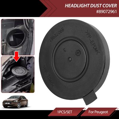 Tapa de sellado para lámpara de faro delantero de coche, cubierta antipolvo, apta para Peugeot 301, 508, 3008, 4008, 5008, Partner, Citroen C4, C5, Sega 89072961