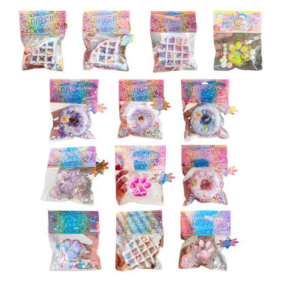 Іграшка Cat Paw Squeeze Toy Soft TPR Slow Rebound Stress Anxiely Relief Portable Kids Teens Adult Donut Waffle Squishes Sensory Fidget Toy