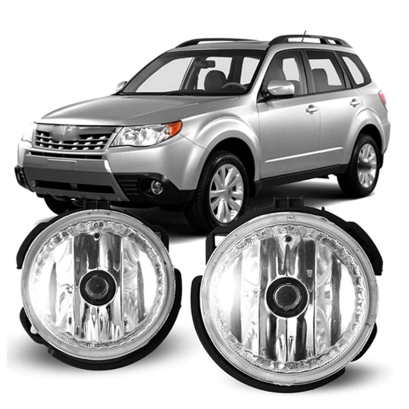2Pc Front Bumper Fog Light Replacement Daytime Running Lamp 84501-SC050 84501-SC040 for Forester 2008-2012 STI 2008-2010