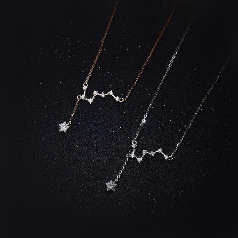 Female New Big Dipper Necklace Fashion Personality Light Luxury Niche Design Sense Tassel Exquisite Clavicle Chain