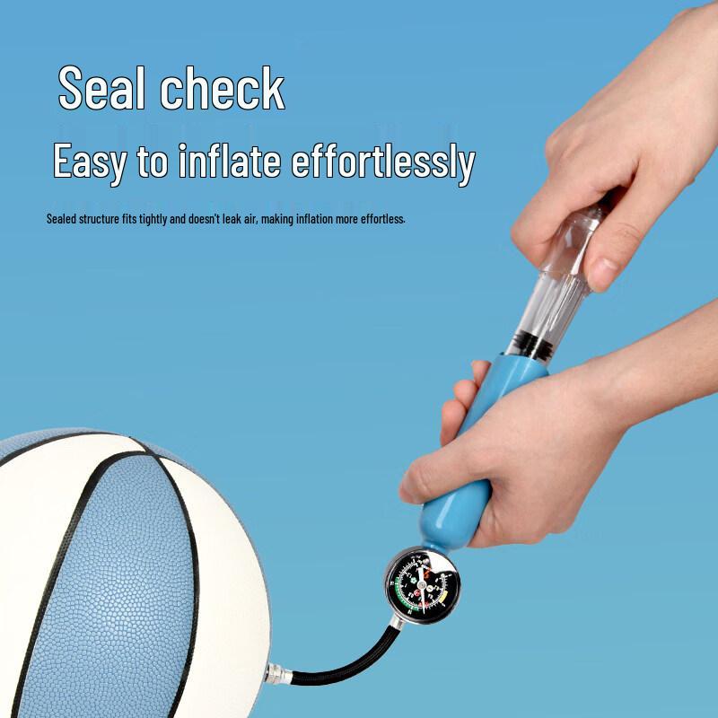 Portable Two-Way Air Pump with Pressure Gauge