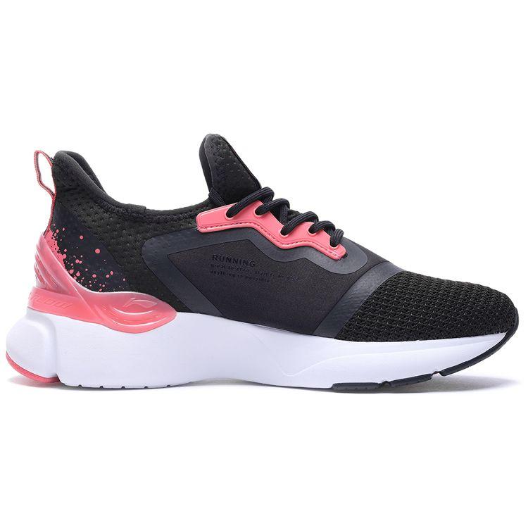 Li Ning Crazy Run-X Cushioning Low Top Running Shoes Women Sneaker Orange Red ARHP076-1