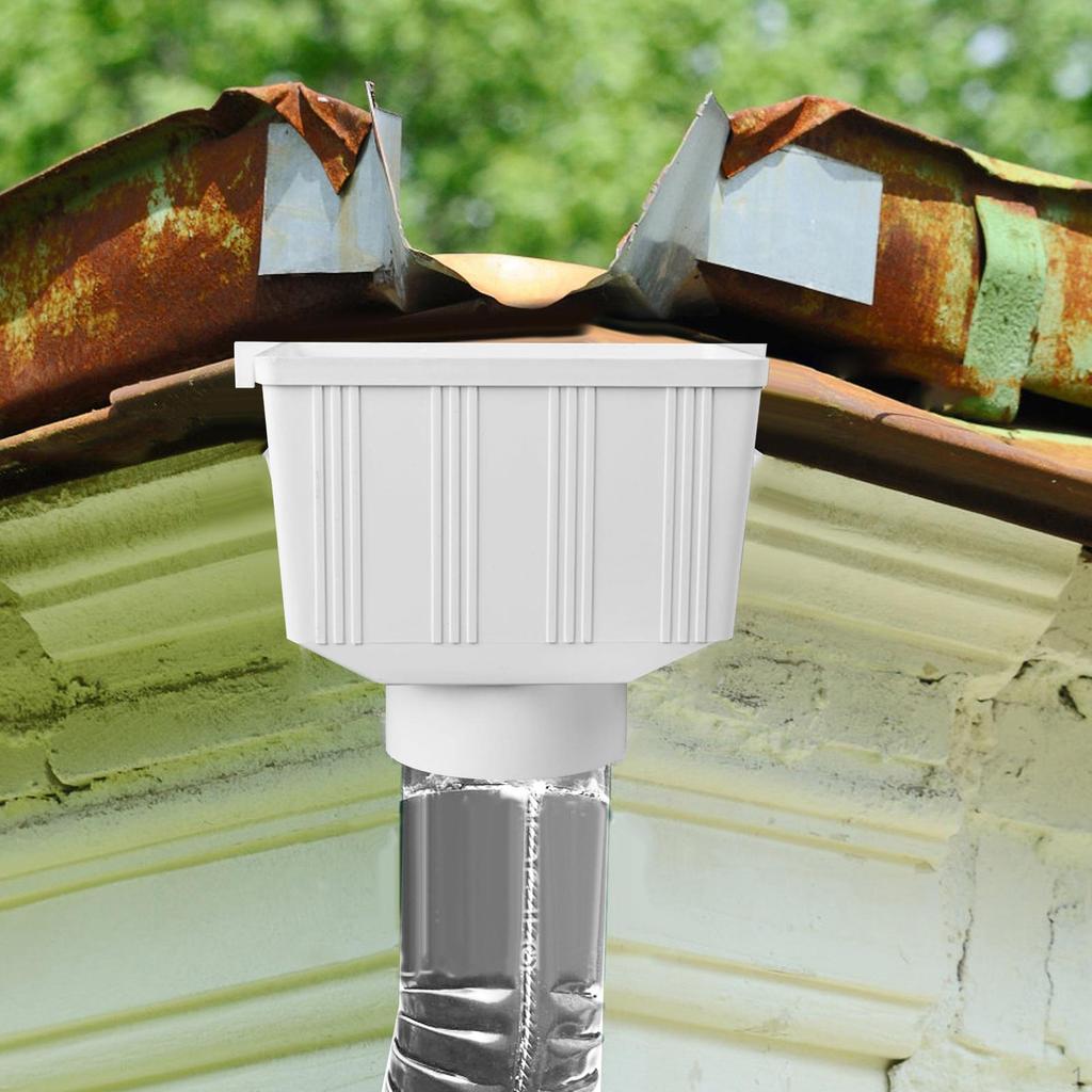 Collection System, Garden Gutter Drain, Collector, Roof Water Diverter for Patio, Rain,