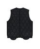 Whathepuck Overpocket Quilted Vest Black