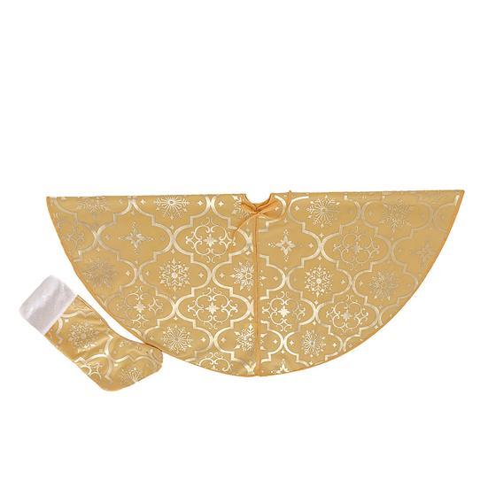 Tree Skirt Base Unique Lightweight Long Lasting Tree Mat Beautiful Snowflake Pattern Tree Carpet Tree Carpet Christmas Decor