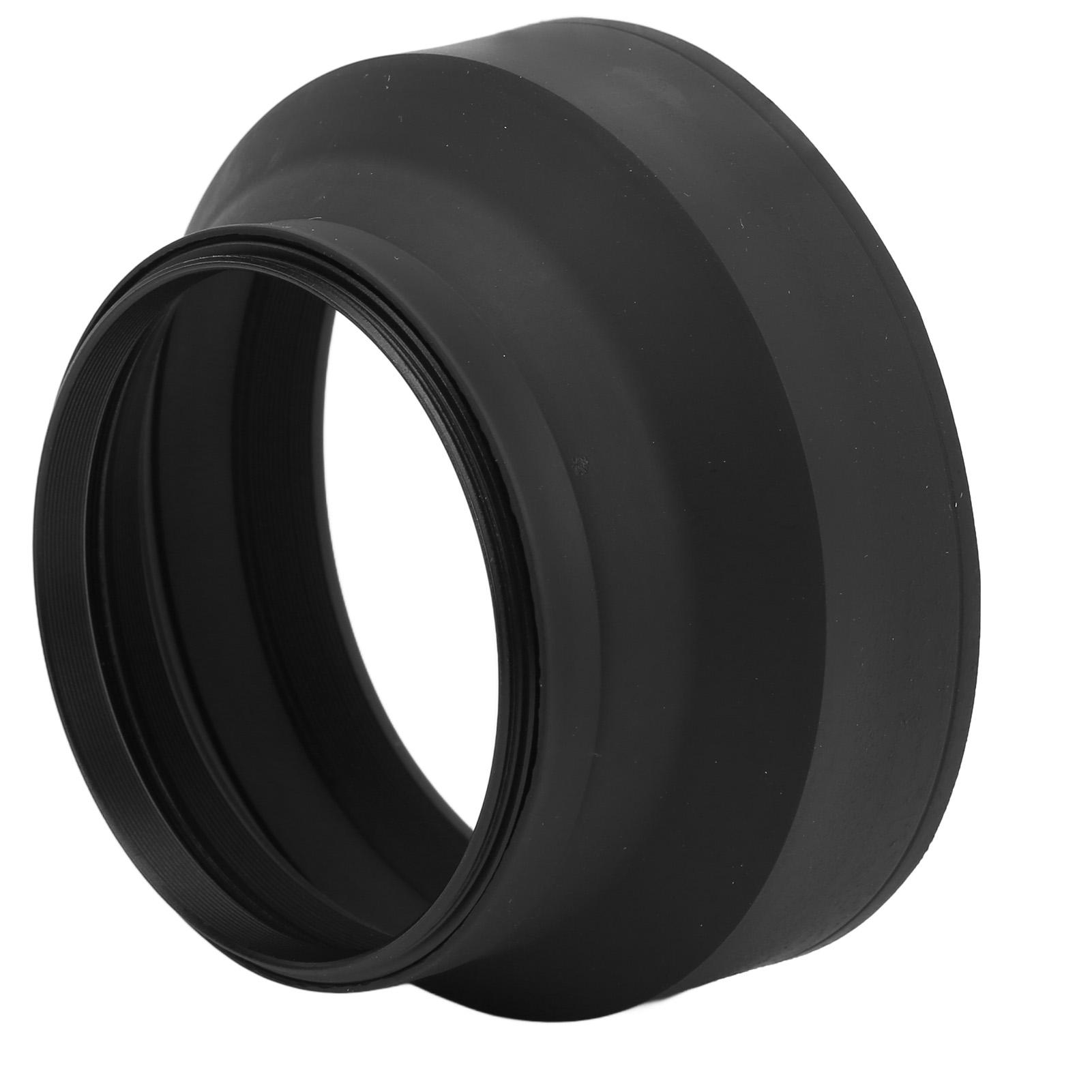 Sluneční clona 3v1 Univerzální skládací clona objektivu fotoaparátu se 3 různými nastavitelnými stavy 72 mm 77mm black