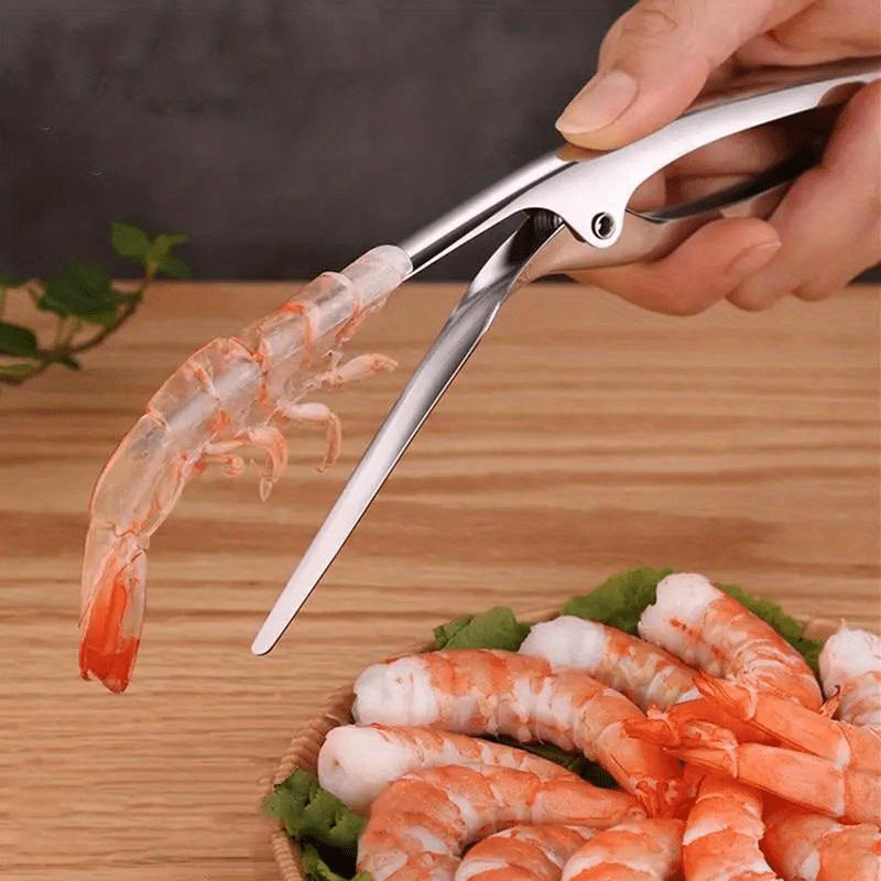 

1PC Shrimp Peeler, Portable Stainless Steel Shrimp Peeler, Practical Lobster Food Service Supplies, Kitchen Small Tools