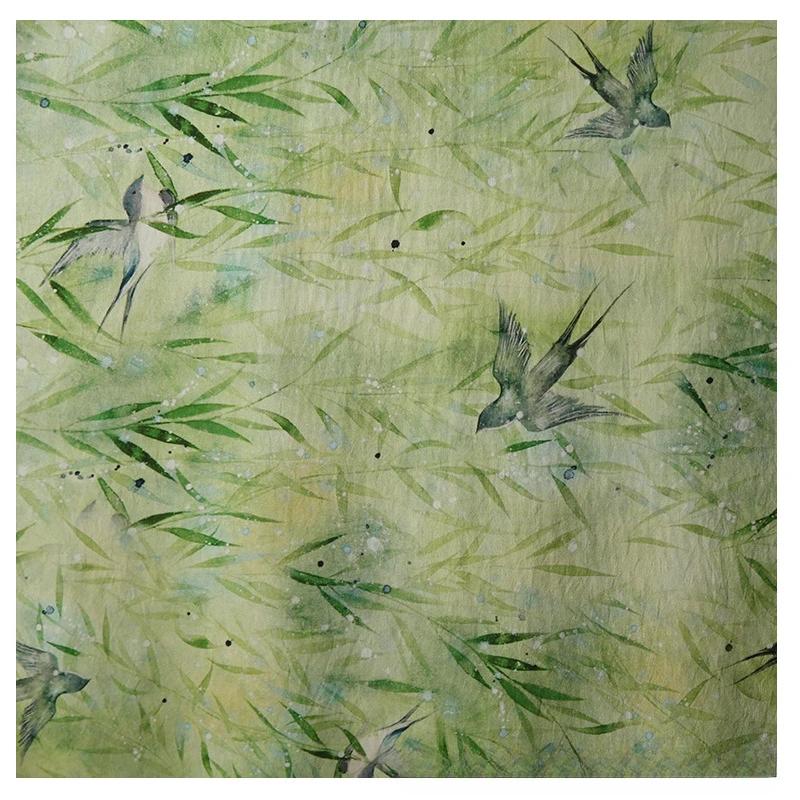 

100x150cm Soft Flower Pattern Textile Needlework Chinese Digital Printed Fabric Rayon for DIY Sewing Clothing Dresses Pajamas 100x150cm
