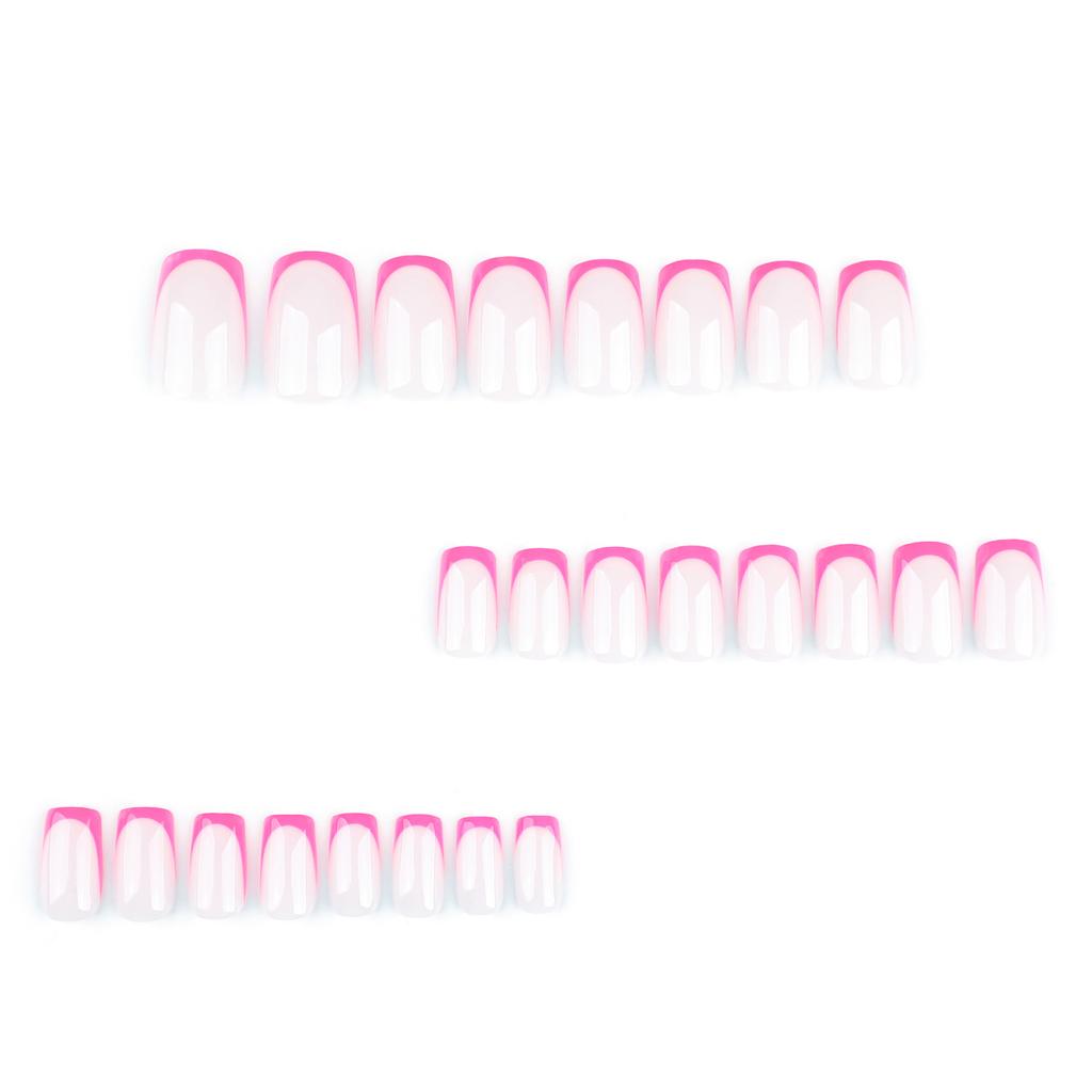 Square Press On Nails Designs Fake Nails Glue On Nails Artificial Acrylic Nails 24pcs Stick On Nails for Women Girls