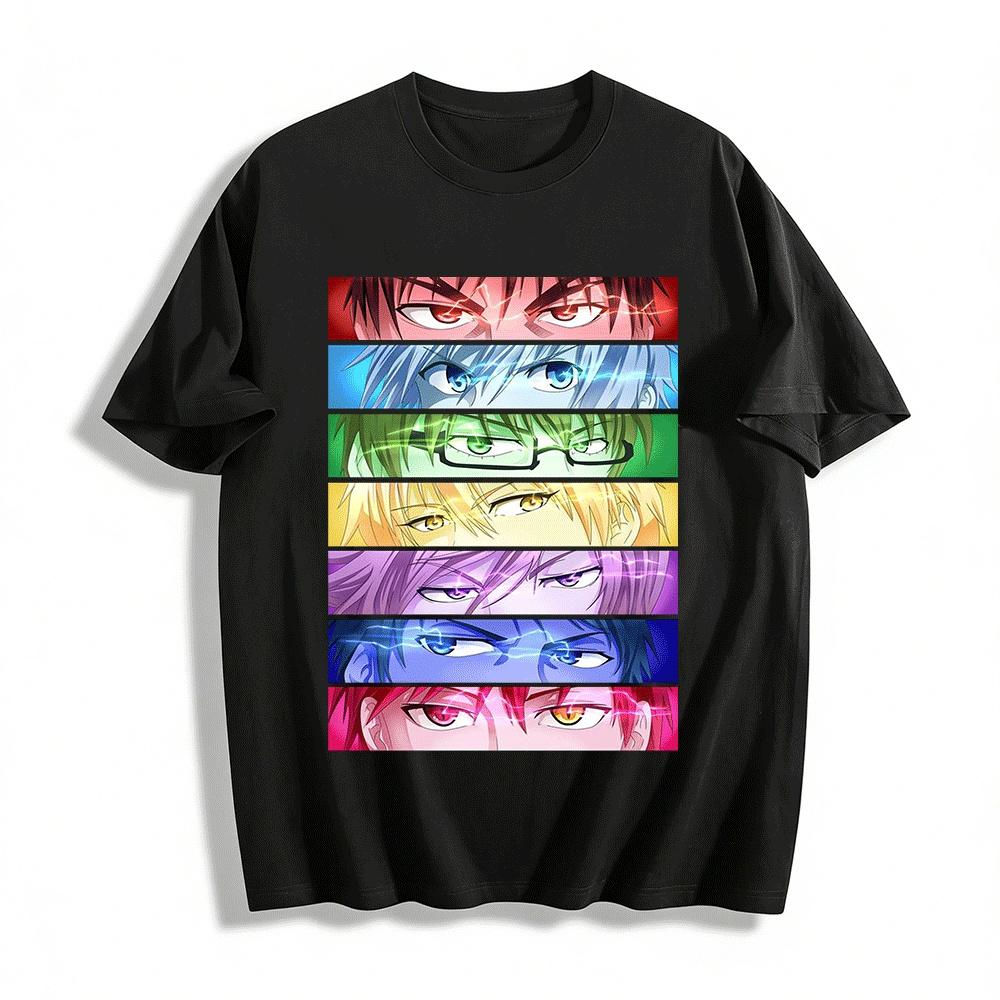 

Kuroko s Basketball Generation of Miracles Eyes Print Top Pure cotton T-shirt XXS