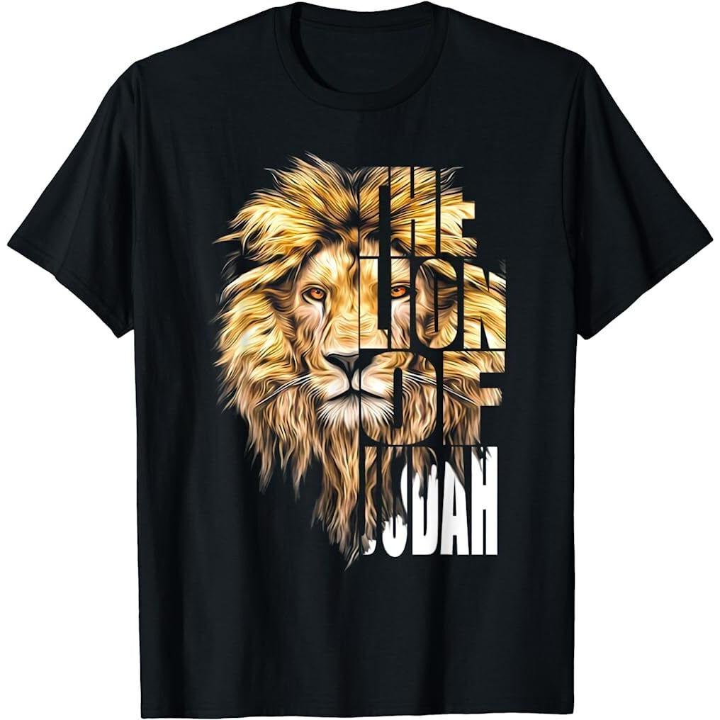 Jesus Lion of Judah Christian Gift for Unisex Women TShirt S