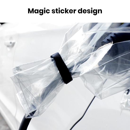 Wasserdichte Ladeanschlussabdeckung mit starker magnetischer Saugkraft, Universalgröße, regendicht, durchsichtig, Schutzhülle für das Außengehäuse für EV-Ladegeräte