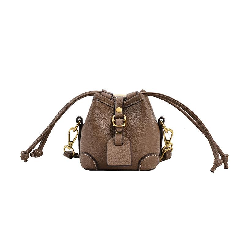 Mini-Eimer-Umhängetasche für Damen Handys Geldbörsen PU-Leder Mode Kleine süße Kinder-Taschen für Mädchen Kleine Tragetaschen