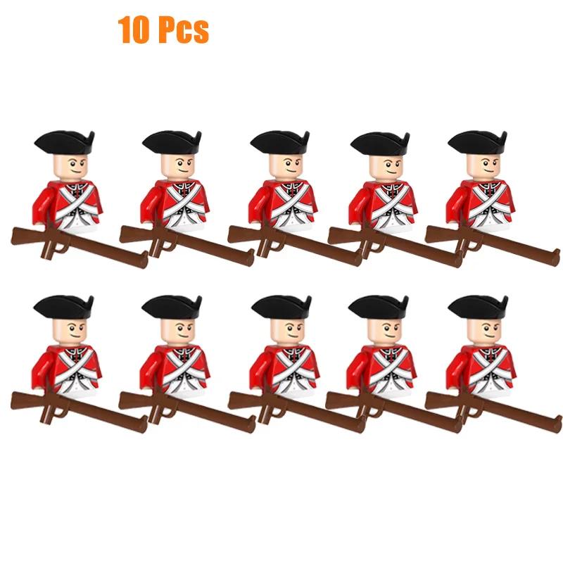 Kids Toys Imperial Navy Building Blocks Red Blue General Soldiers Set Mini Action Figures Toys For Kids Christmas Gifts