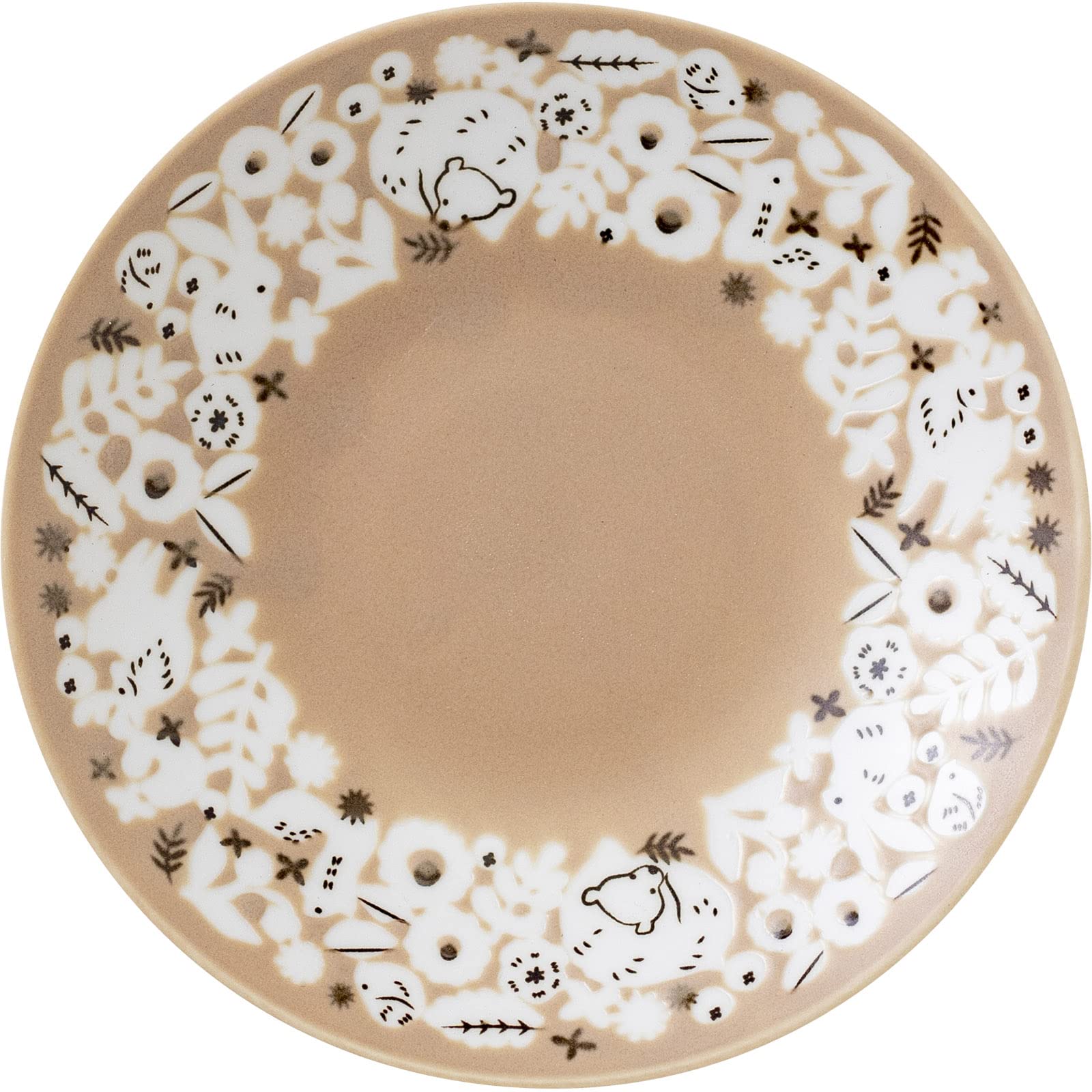 

Minoru Pottery Mino Ware KUKKA 145 Plate Latte