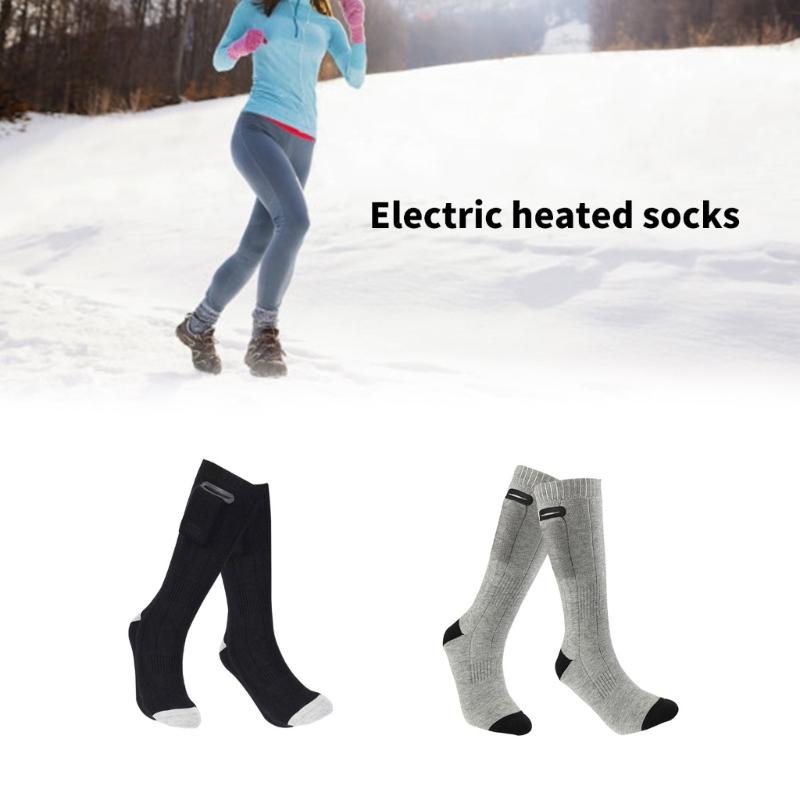 Waschbare Winterwarme Socke zum Skifahren Beheizte Socke für Männer & Frauen Wiederaufladbare Batterie Thermosocke bei kaltem Wetter