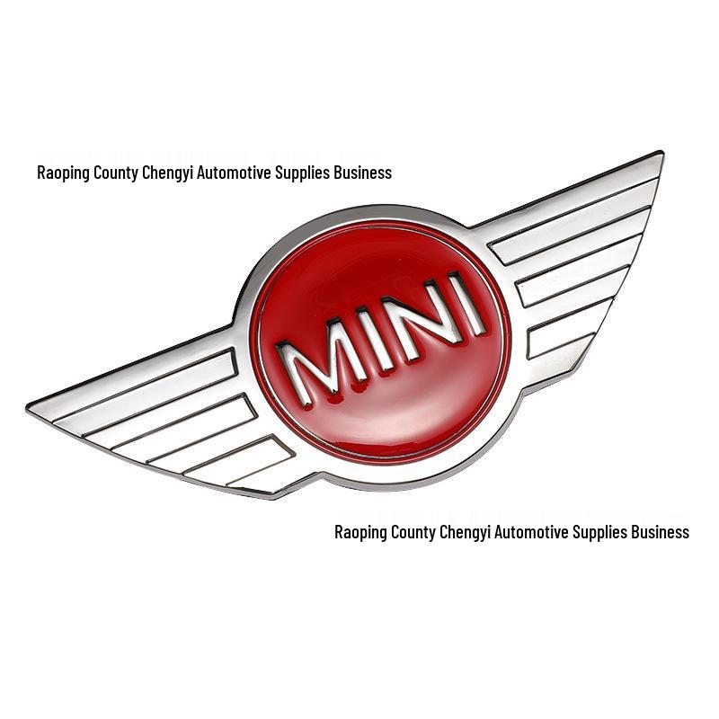 

Наклейки с эмблемами спереди и сзади для MINI R50 R52 COOPER S Silver with Red