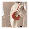 Sweet Style Faux Leather Crescent Bag for Women 2026 New Fashionable Shoulder Crossbody Purse