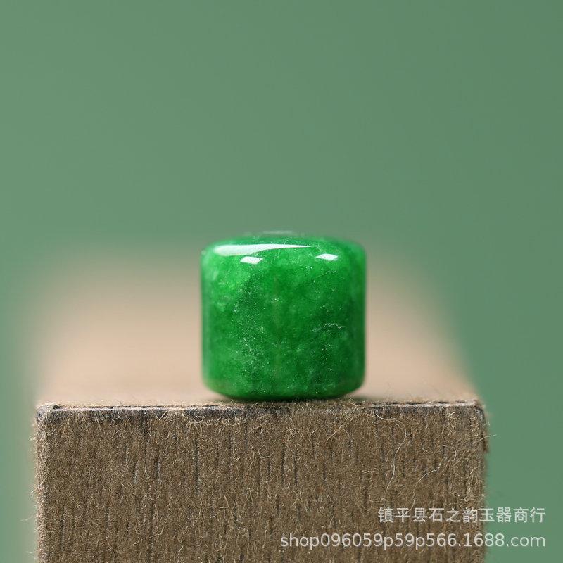 10mm Green Jade Ruyi Barrel Beads for DIY Bracelets and Jewelry Accessories Y173 Y173