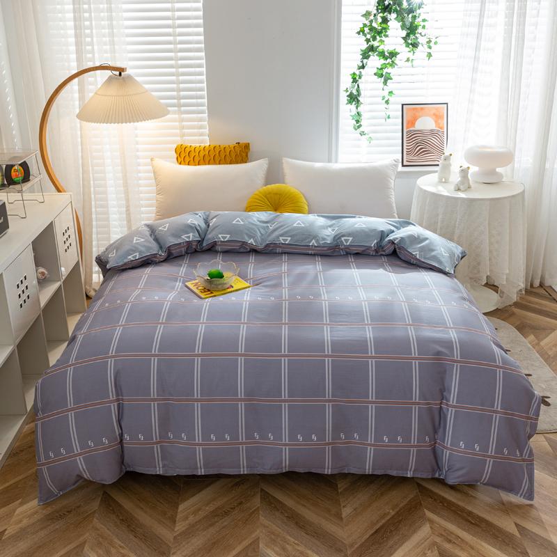 Kawaii Cartoon Bear Duvet Cover Cotton Girly Style Pattern Bedding Soft Skin-friendly Breathable Comforter Cover for Kids Girls