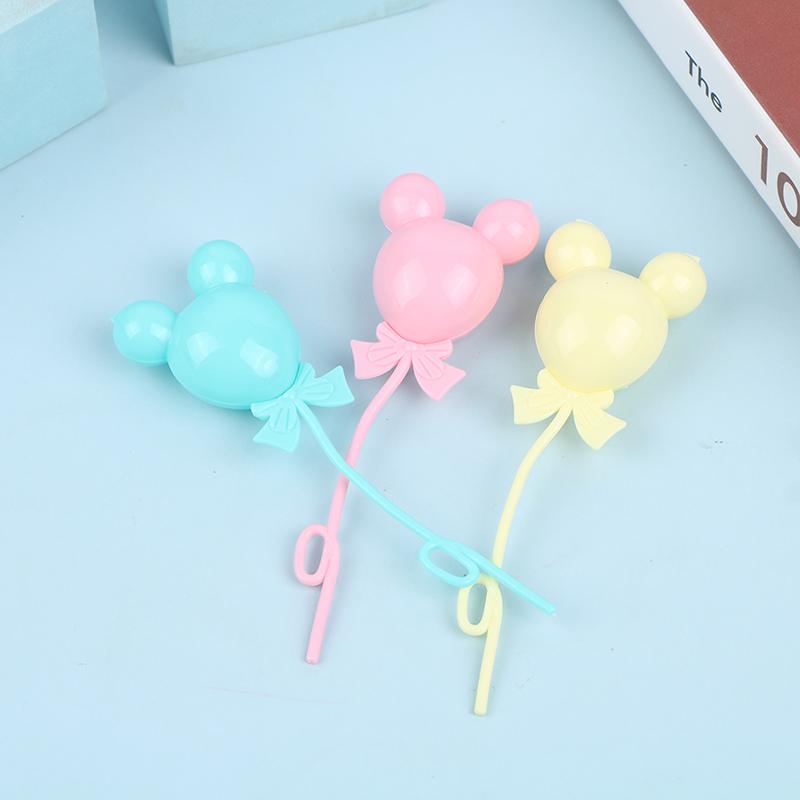 3 szt. Kolorowe miniaturowe balony do domku dla lalek w skali 1/12, kolorowa dekoracja domku dla lalek