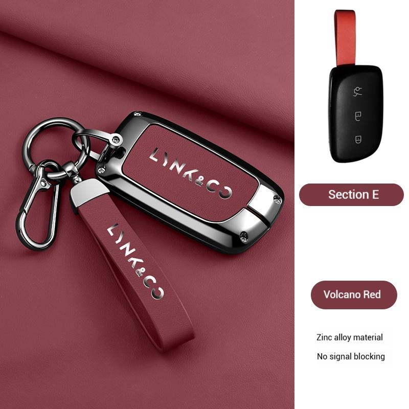 Zinc Alloy Leather Car Key Case for LYNK&CO 900 LYNKCO Ultra LYNK CO 2025 Remote Cover Shell Holder Fob Accessories