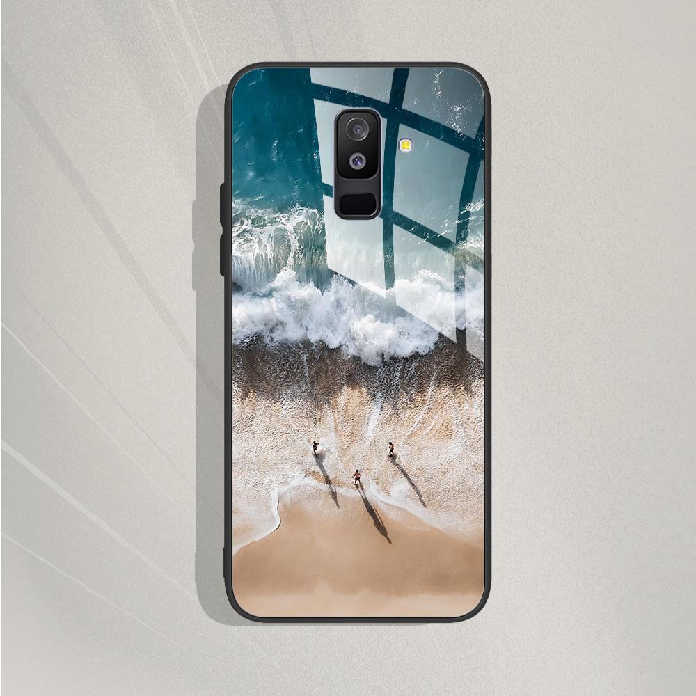 A6 Plus Hülle Für Samsung Galaxy A6 2018 Handyhülle A600F SM-A600F Gehärtetes Glas Hülle Für Samsung A6 Plus 2018 A6+ A605F Abdeckung