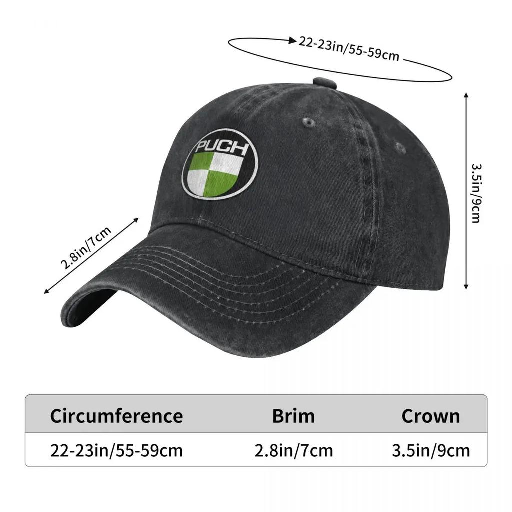 Puch Logo Fashion Baseball Cap Peaked Cap Unisexs Hat Womens Cap Hats