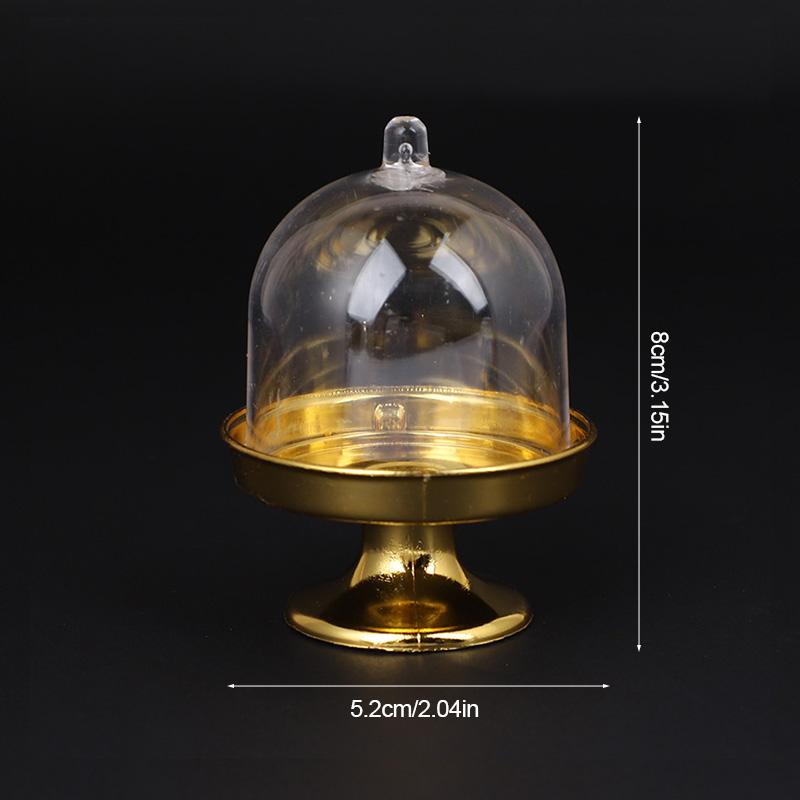 6 Stück Klare Mini Süßigkeiten Cupcake Box Halter Dessert Keks Präsentationsständer Tablett mit Deckel Hochzeits Geburtstagsfeier Zubehör Babyparty