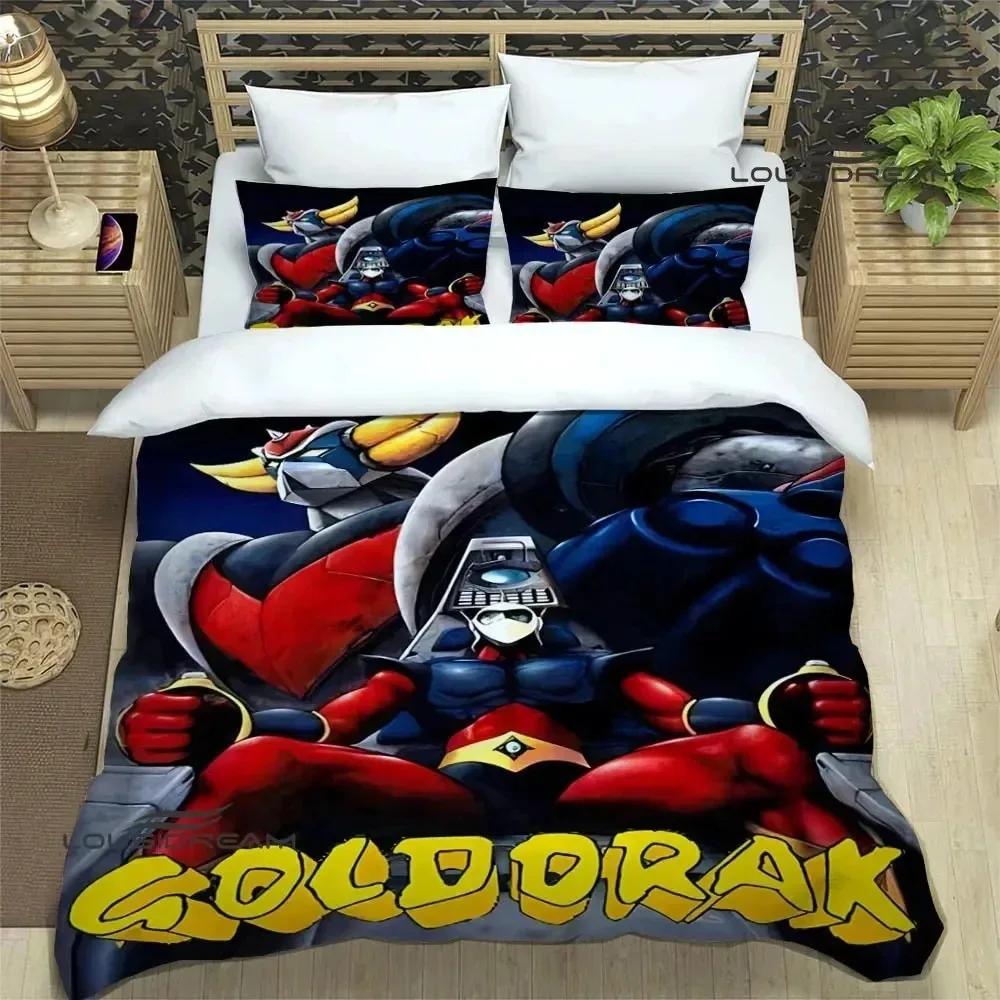 UFO ROBO GRENDIZER GOLDORAK Printed Bedding Sets Exquisite Bed Supplies Set Duvet Cover Bed Comforter Set Bedding Set Luxury